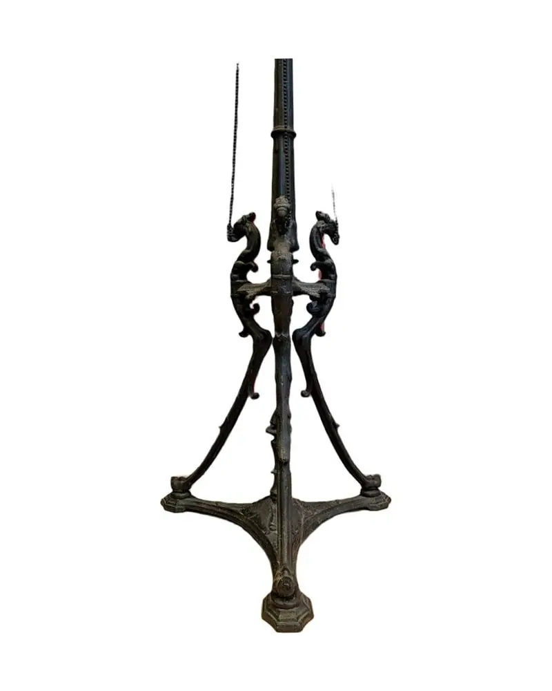 19th Century Iron Pedestal with Tripod Design - 2/4