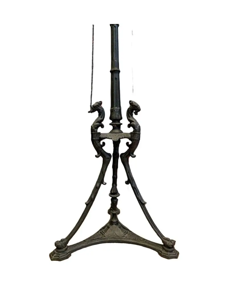 19th Century Iron Pedestal with Tripod Design - 3/4