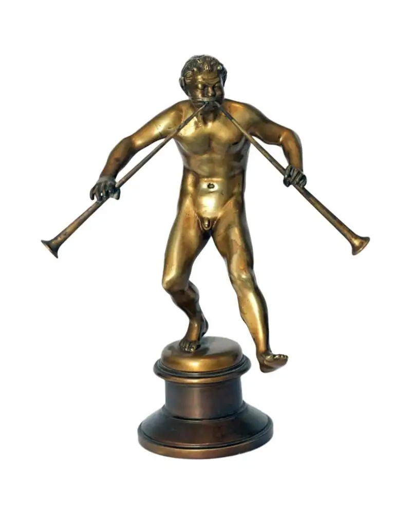 20th Century Bronze Faun Figure