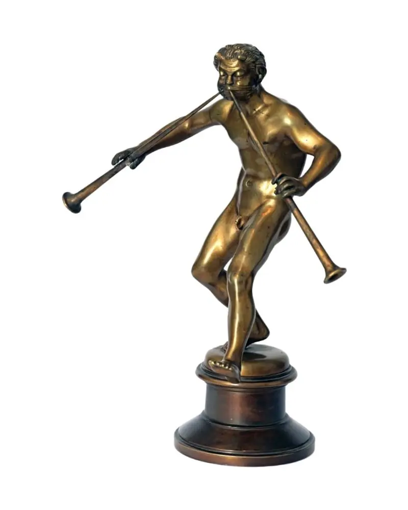 20th Century Bronze Faun Figure - 5/7