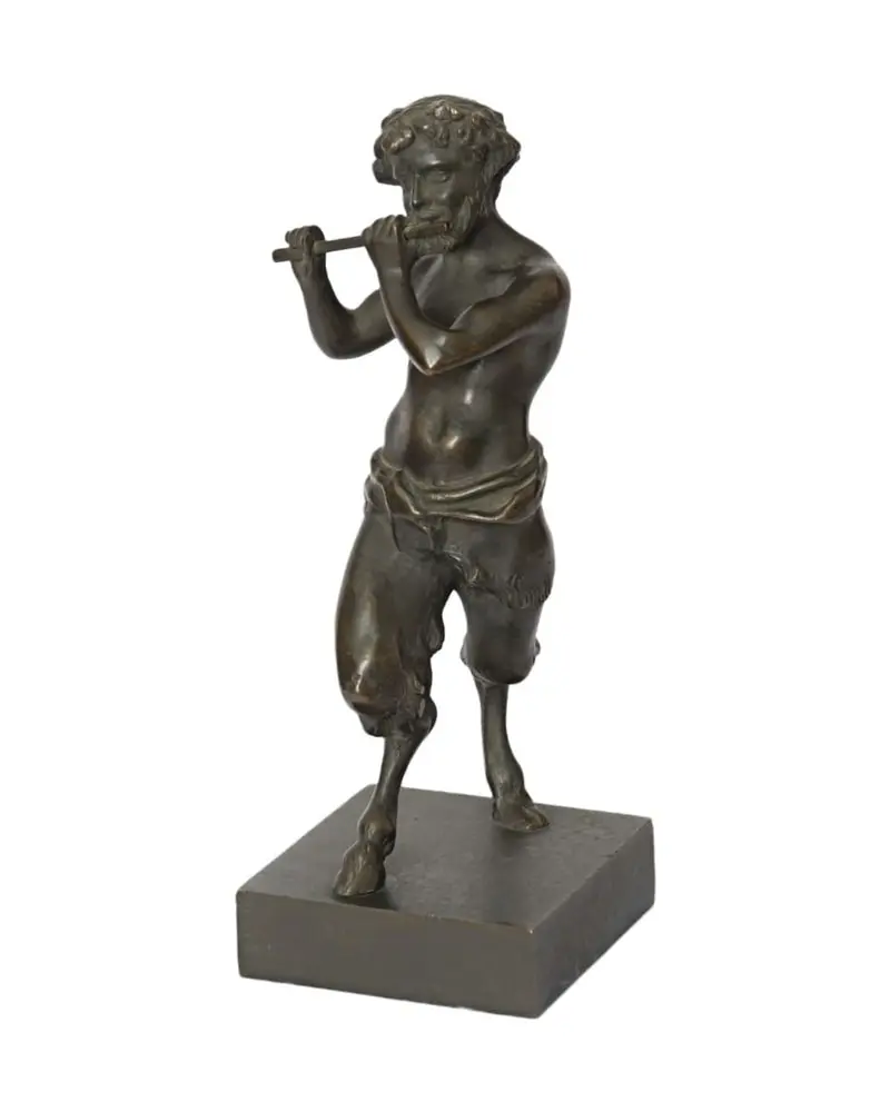 20th Century Bronze Faun Sculpture - 4/5