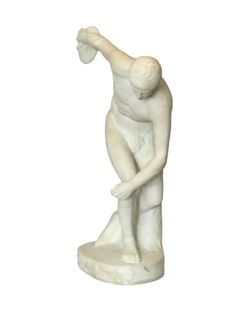 19th-20th Century Alabaster Discobolus - 2/5