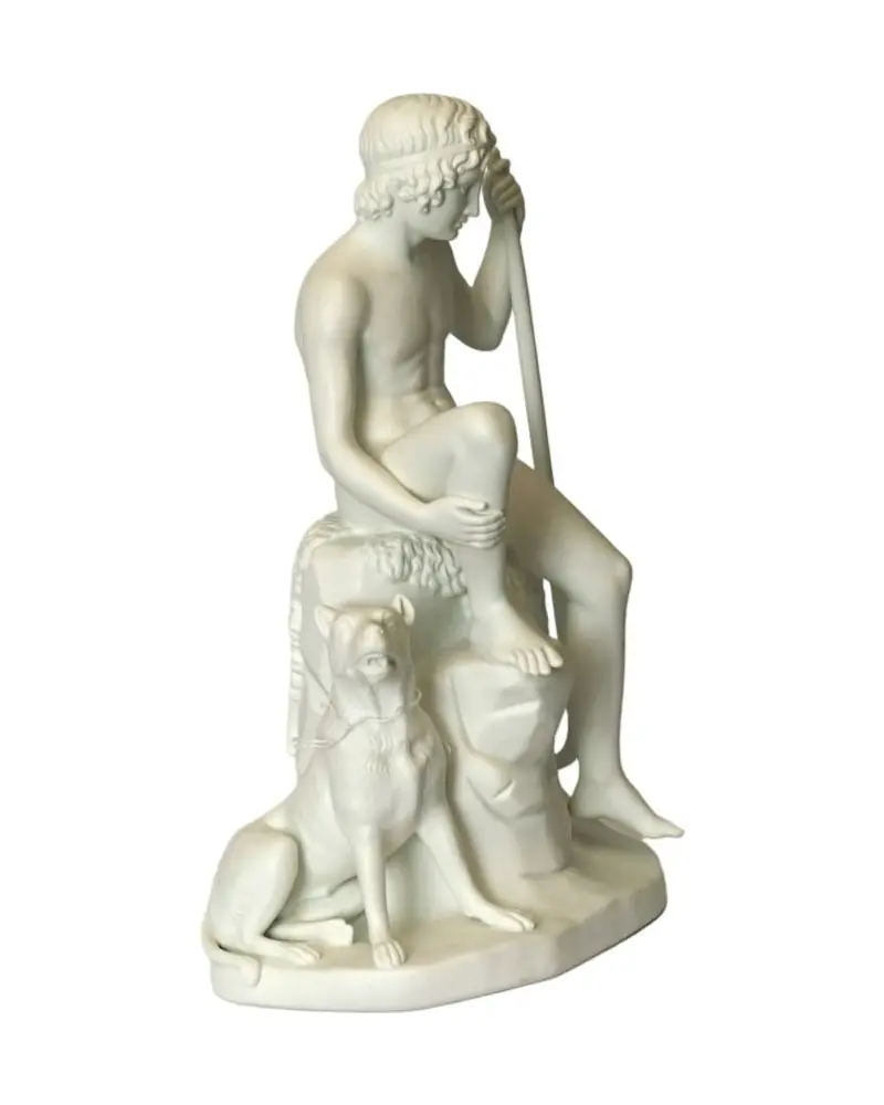 Biscuit Porcelain Sculpture from the 19th Century after Thorvaldsen - 3/8