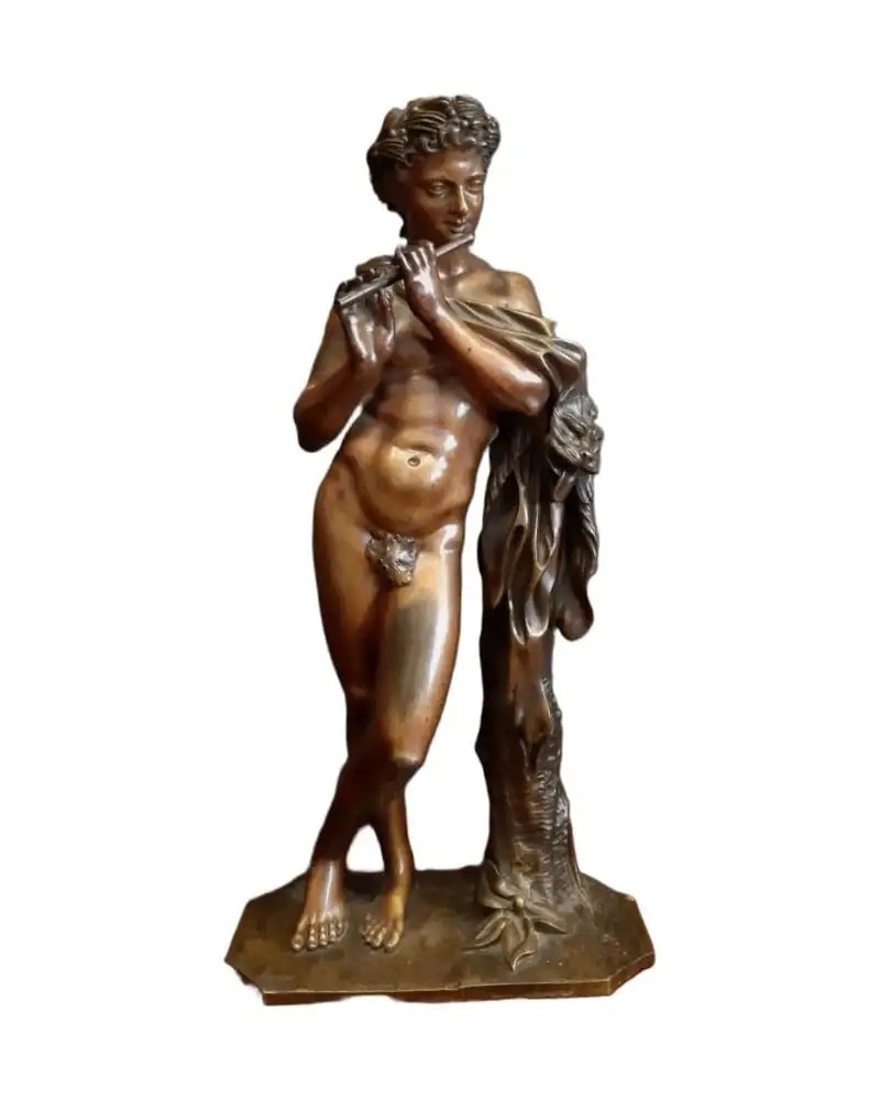 Satyr with Flute from the 1st-2nd Century in Bronze