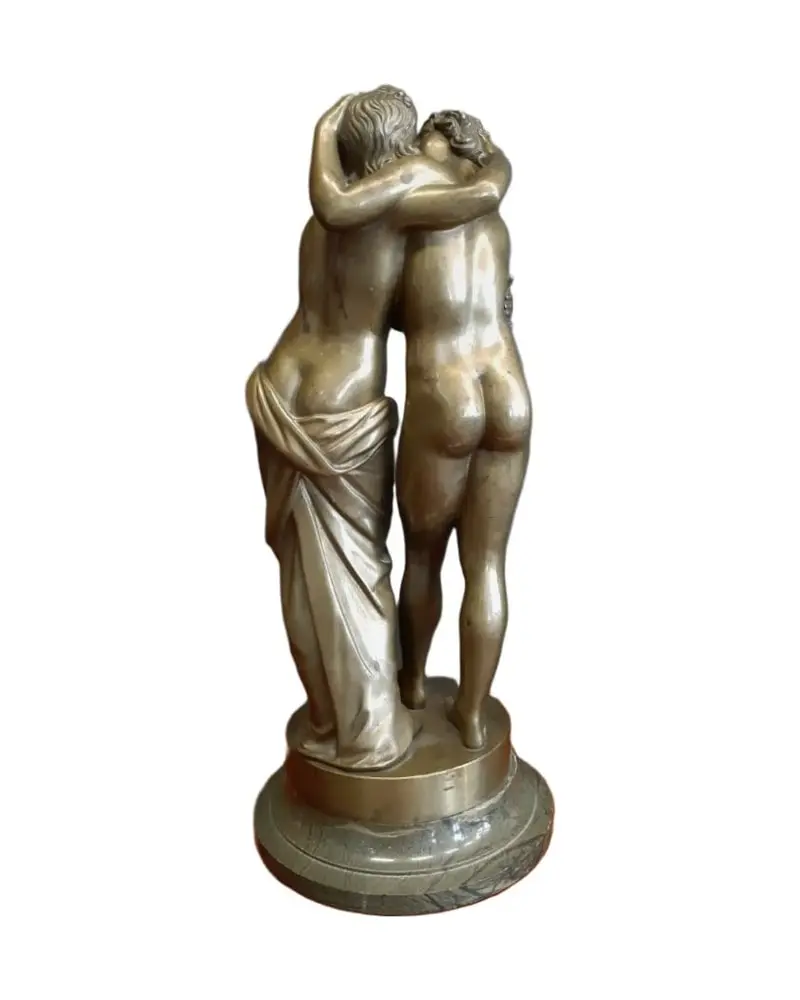 19th Century Bronze Sculpture of Cupid and Psyche - 3/7