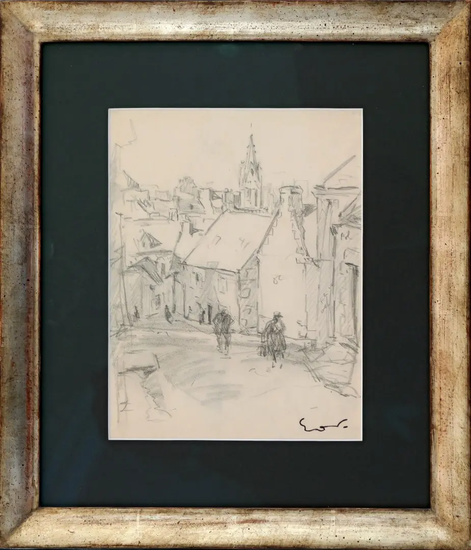 Dibujo de Escena Callejera de Othon Friesz, Arte y Pintura · vista 2/2