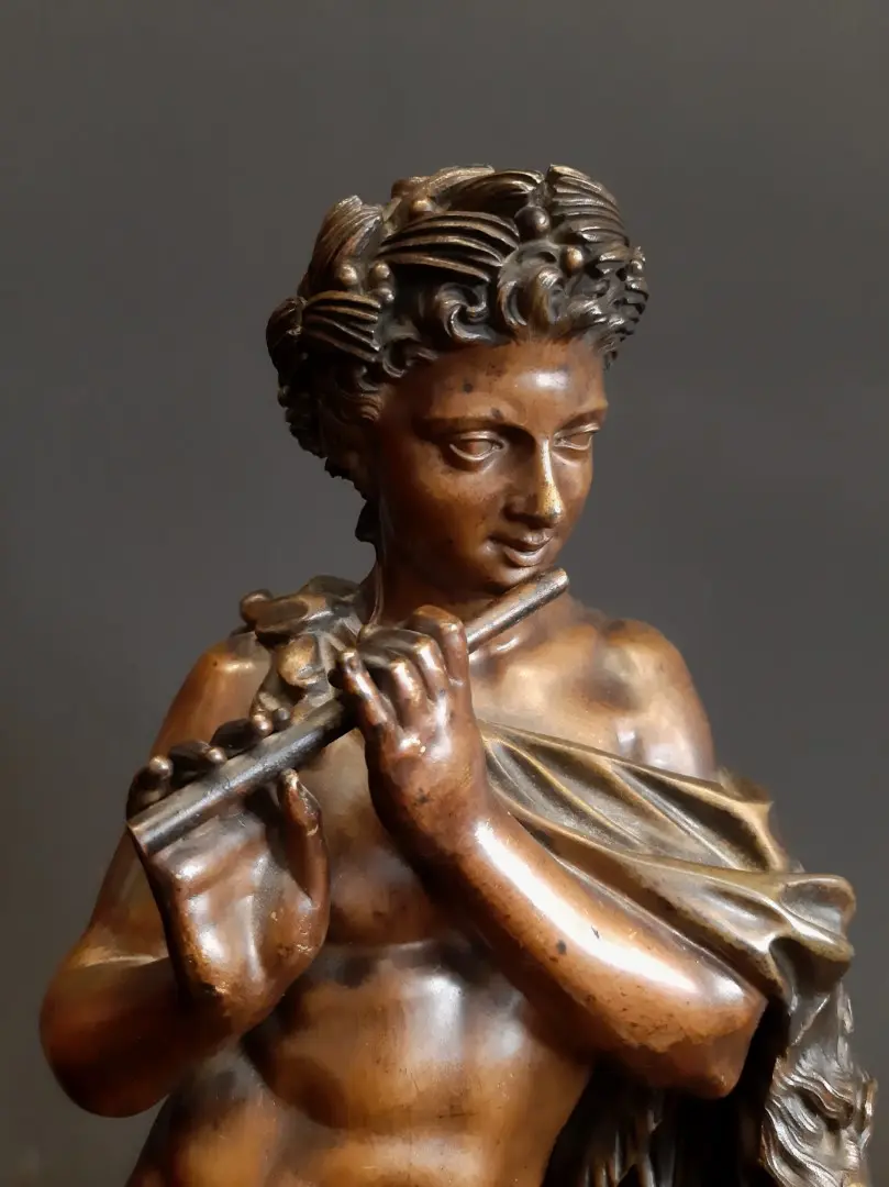 Estatua de Satyr del Siglo I-II a.C. en Bronce, Arte y Pintura, Siglo I–II · vista 5/8