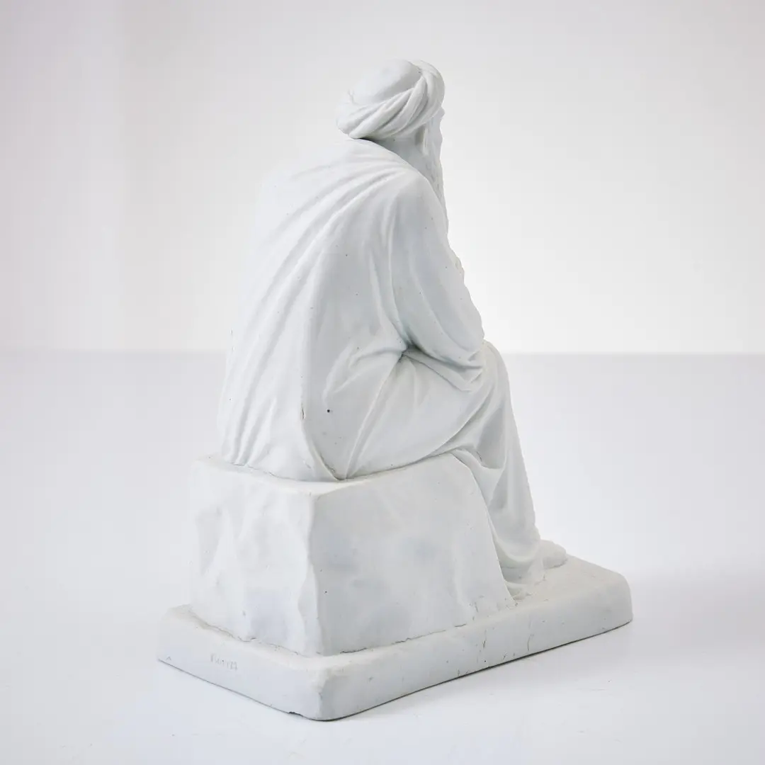 Escultura Scribe del Siglo XIX en Porcelana Biscuit, Objetos Decorativos, Siglo XIX · vista 6/6