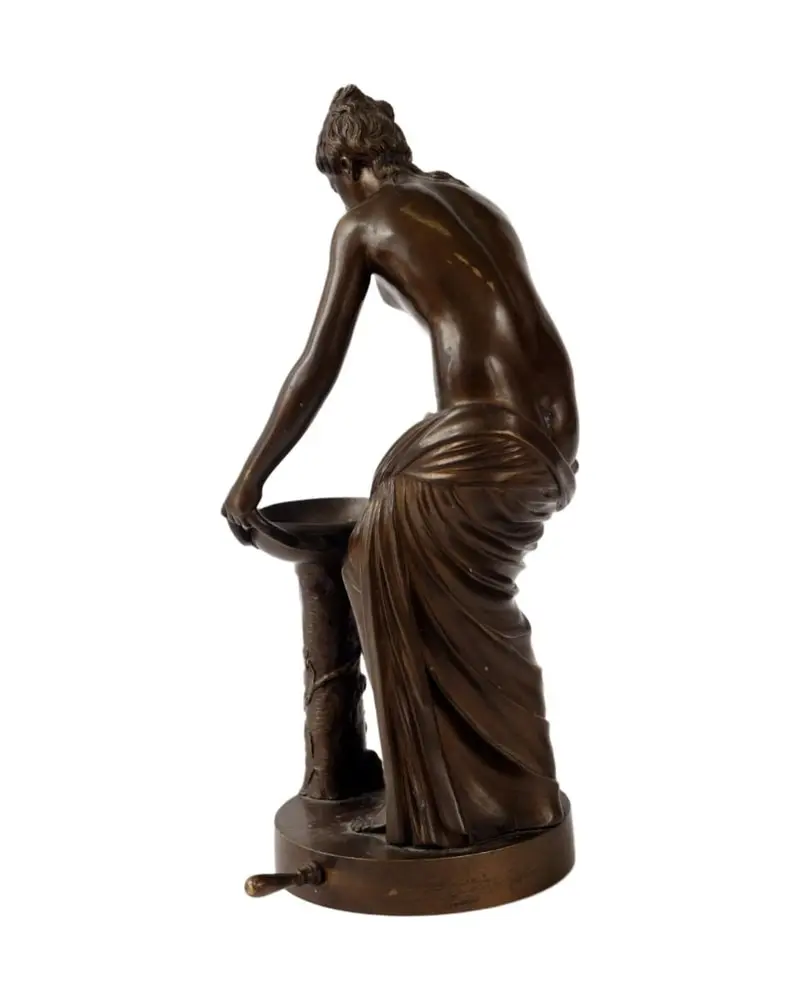 19th Century Bronze Sculpture 'Nymph with Fountain' - 4/5