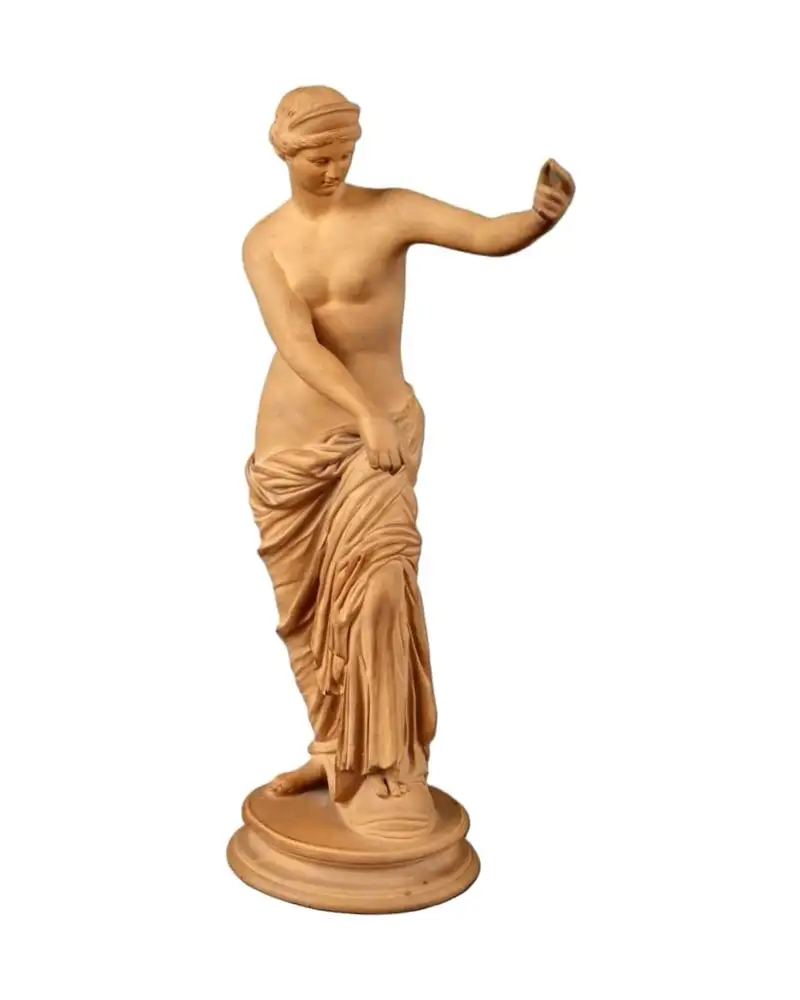 Aphrodite with Pearl from the 19th Century in Terracotta