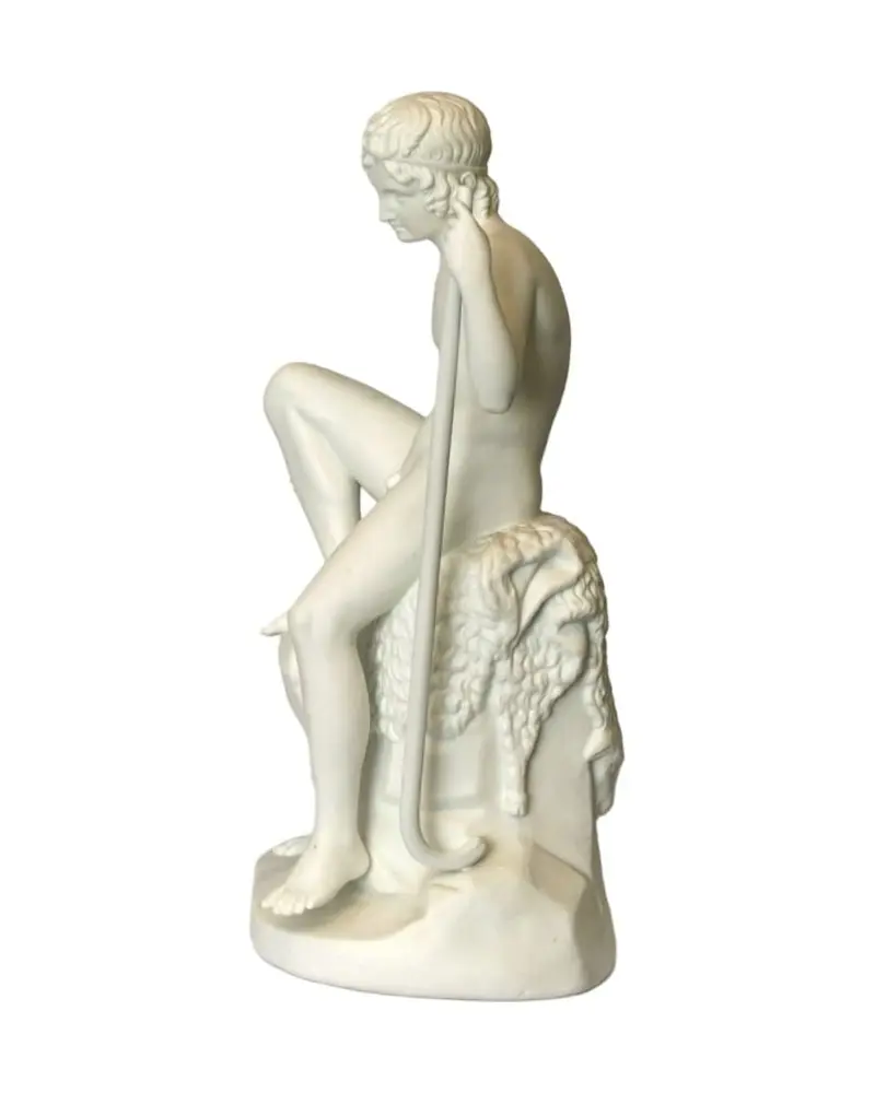19th Century Shepherd Boy in Bisque Porcelain - 8/8