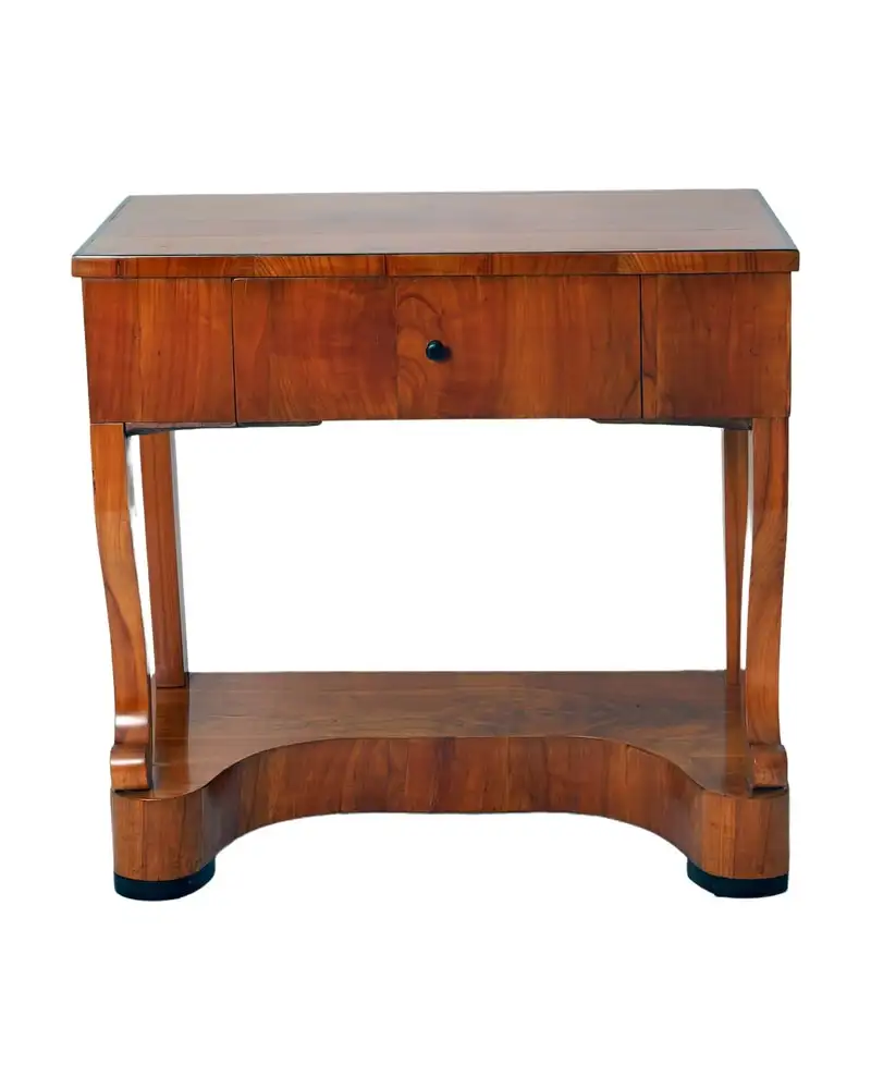 Consola del Siglo XIX en Cerezo con Soportes Curvados