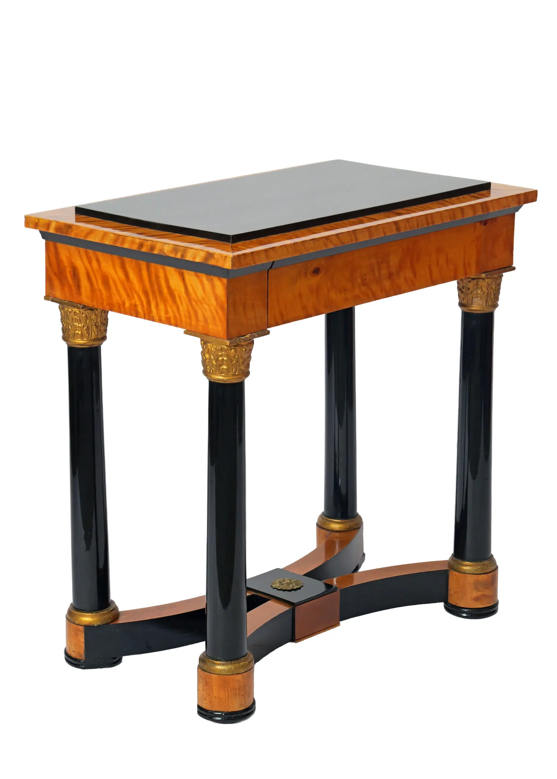 Consola del Siglo XIX en Abedul y Madera Ebonizada, Mesas, Siglo XIX · vista 3/9