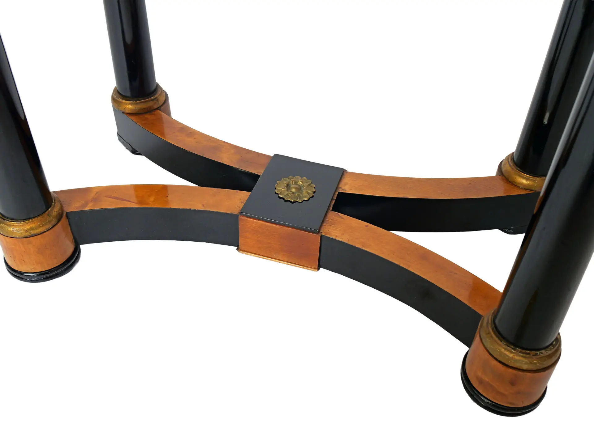 Consola del Siglo XIX en Abedul y Madera Ebonizada, Mesas, Siglo XIX · vista 9/9