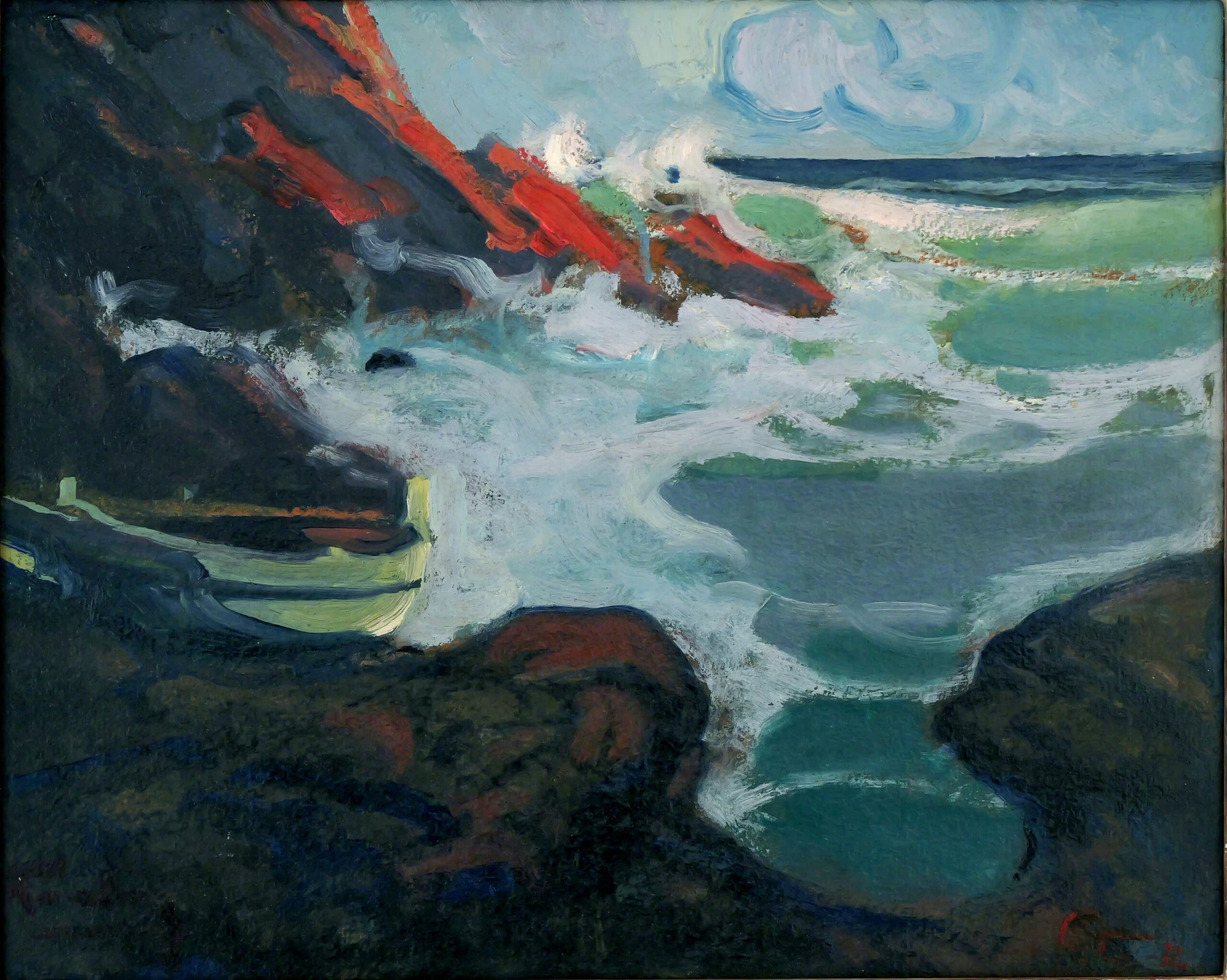 Fortuney – Ostwind in der Bucht von Le Trayas, Arte y Pintura
