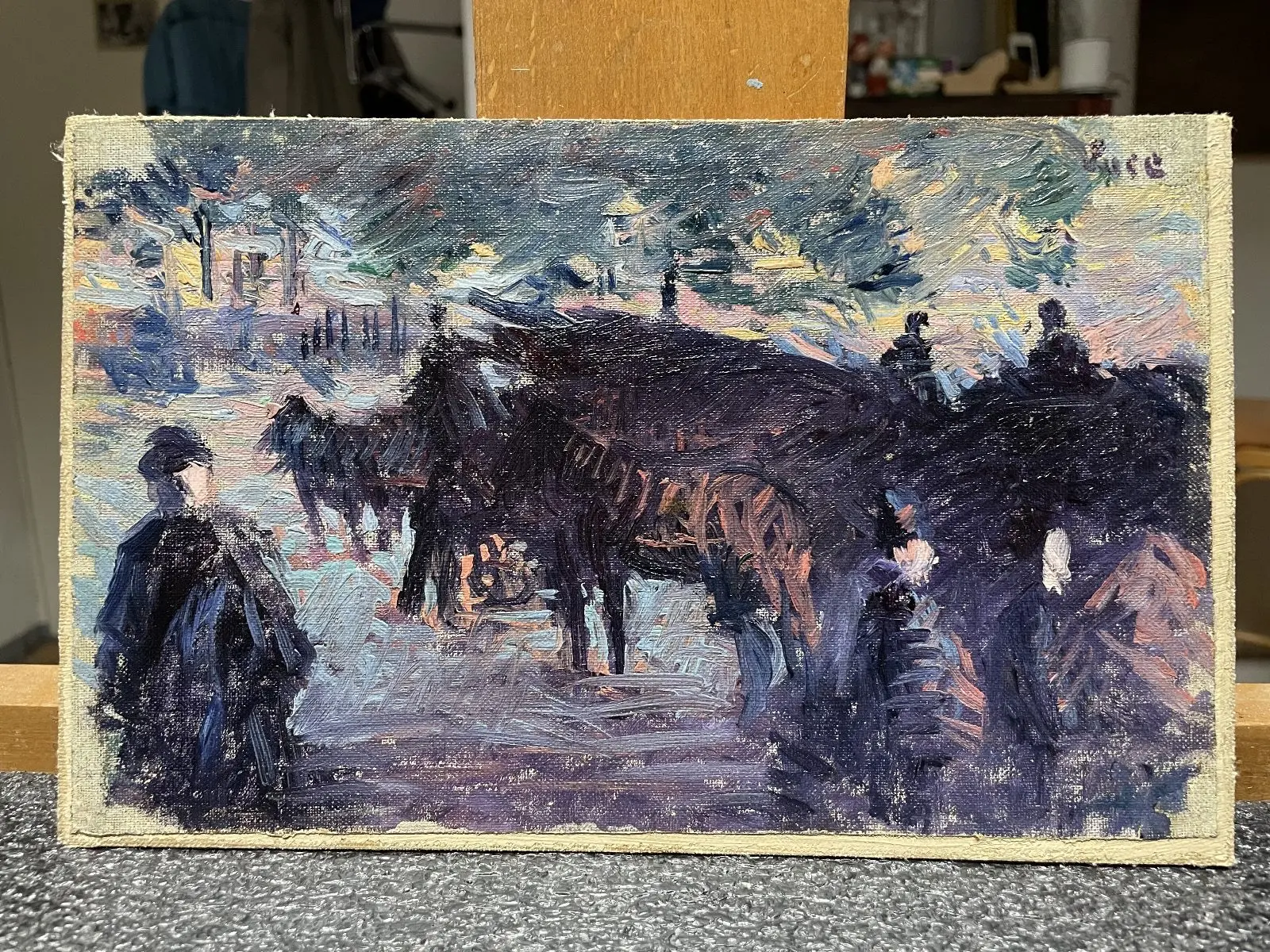 Luce – Strassenszene in der Abenddämmerung, Arte y Pintura · vista 2/4
