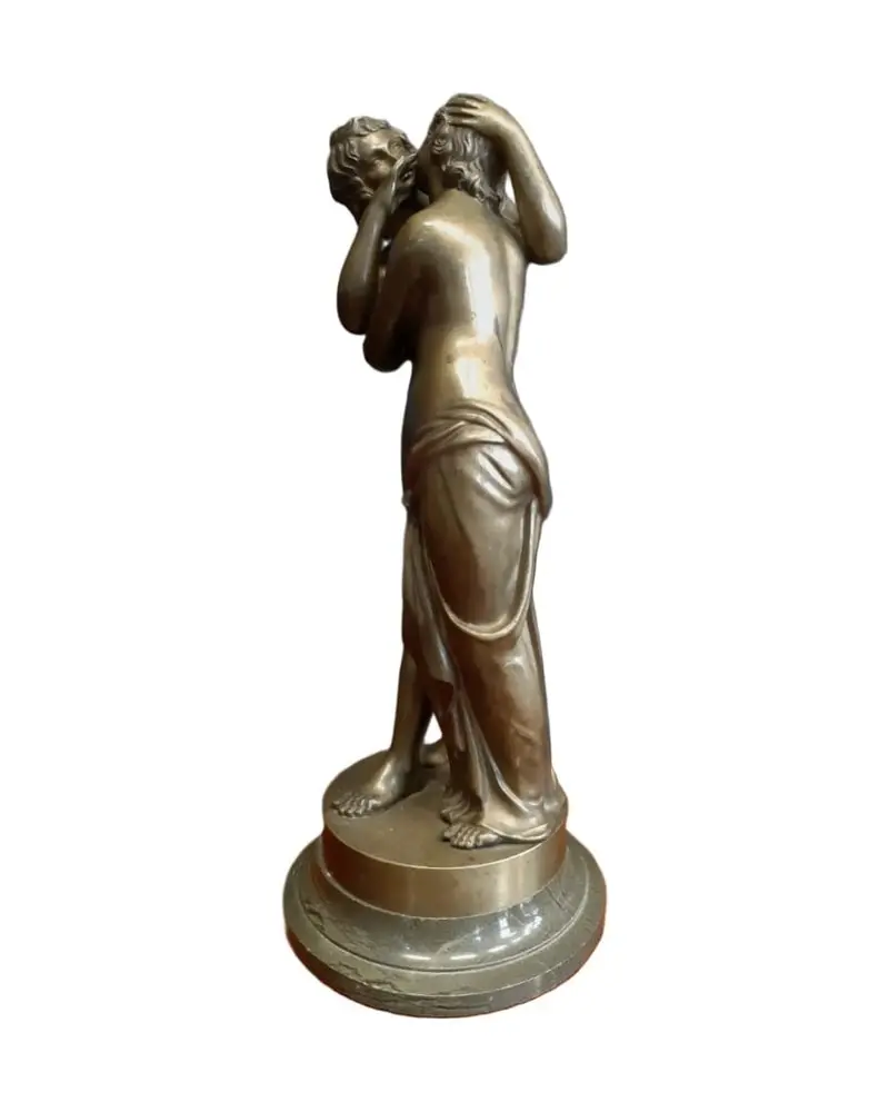 Sculpture of Cupid and Psyche in 19th Century Bronze - 5/7
