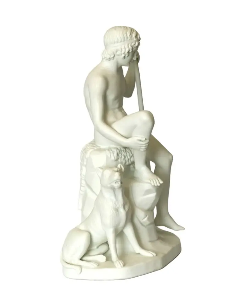 Hirtenjunge after Thorvaldsen from the 19th Century in Biscuit Porcelain - 7/8