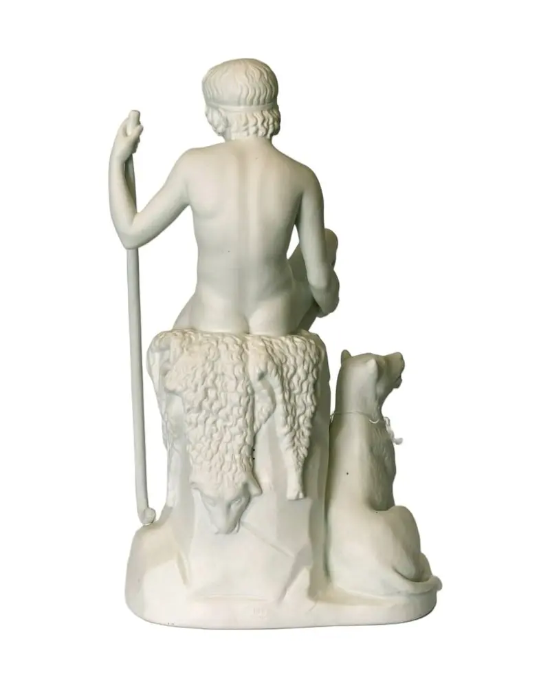 Hirtenjunge after Thorvaldsen from the 19th Century in Biscuit Porcelain - 4/8