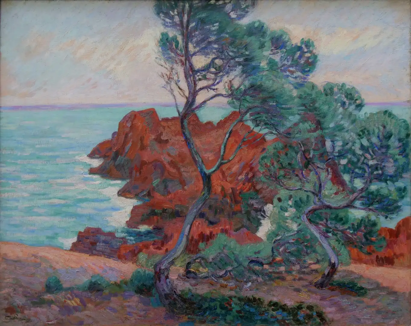 Pintura de Armand Guillaumin del Siglo XX - Morgenstimmung an der Spitze der Ile de Besse