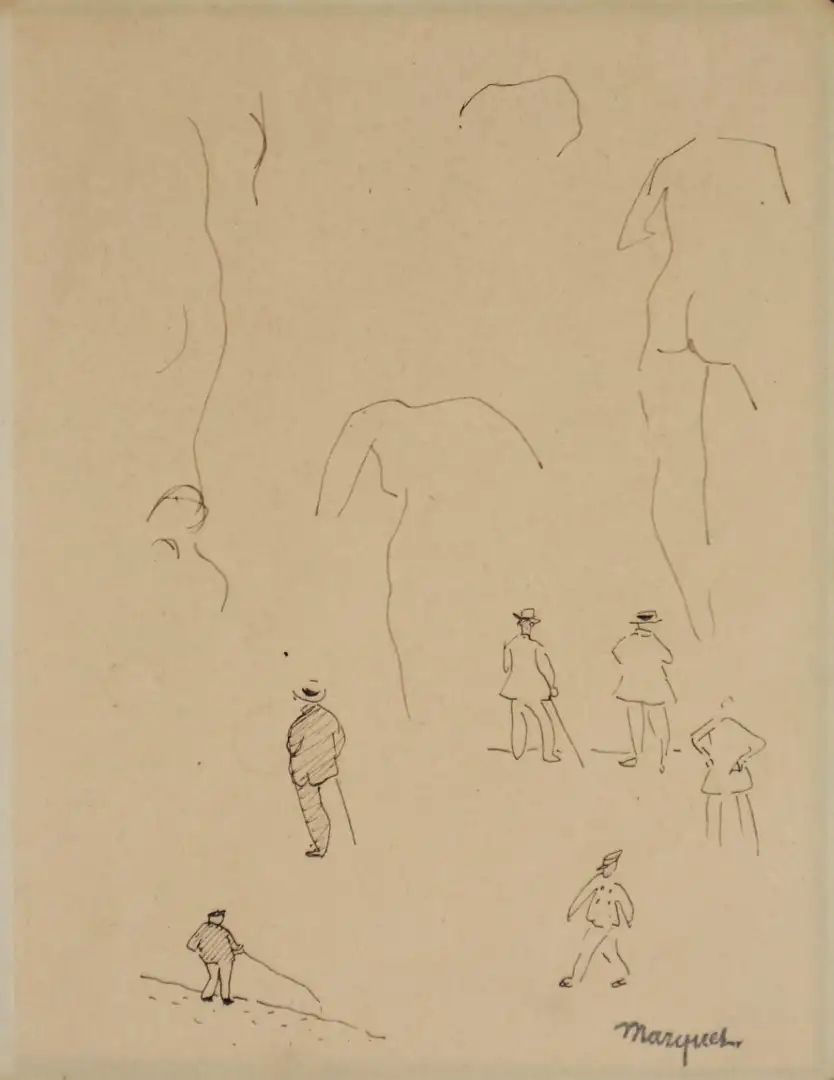 Estudio de Albert Marquet del Siglo XX en Tinta sobre Papel