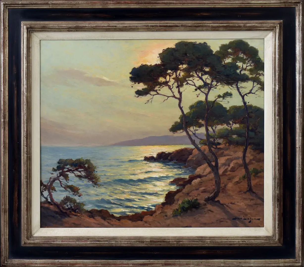 Pintura de Jean Lafon del Siglo XX - Los Rojos Rocas de Agay, Arte y Pintura, Siglo XX · vista 2/2