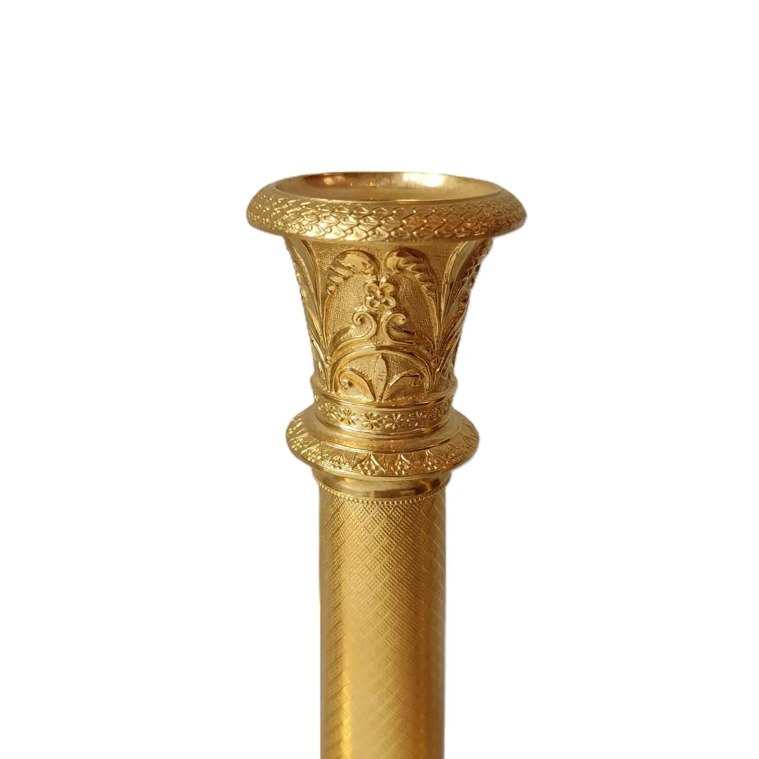 Juego de Cuatro Candelabros de Bronce Dorado del Siglo XIX, Iluminación, Siglo XIX · vista 4/6
