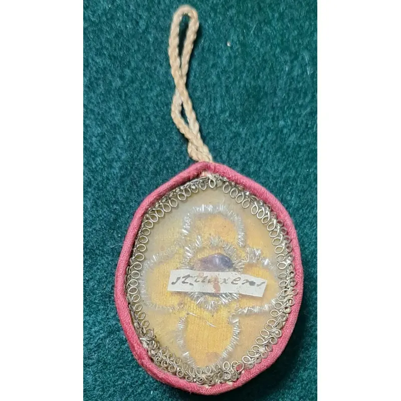 Antiguo relicario adornado con filigranas de hilo de oro y plata Siglo XIX, Siglo XIX · vista 2/8