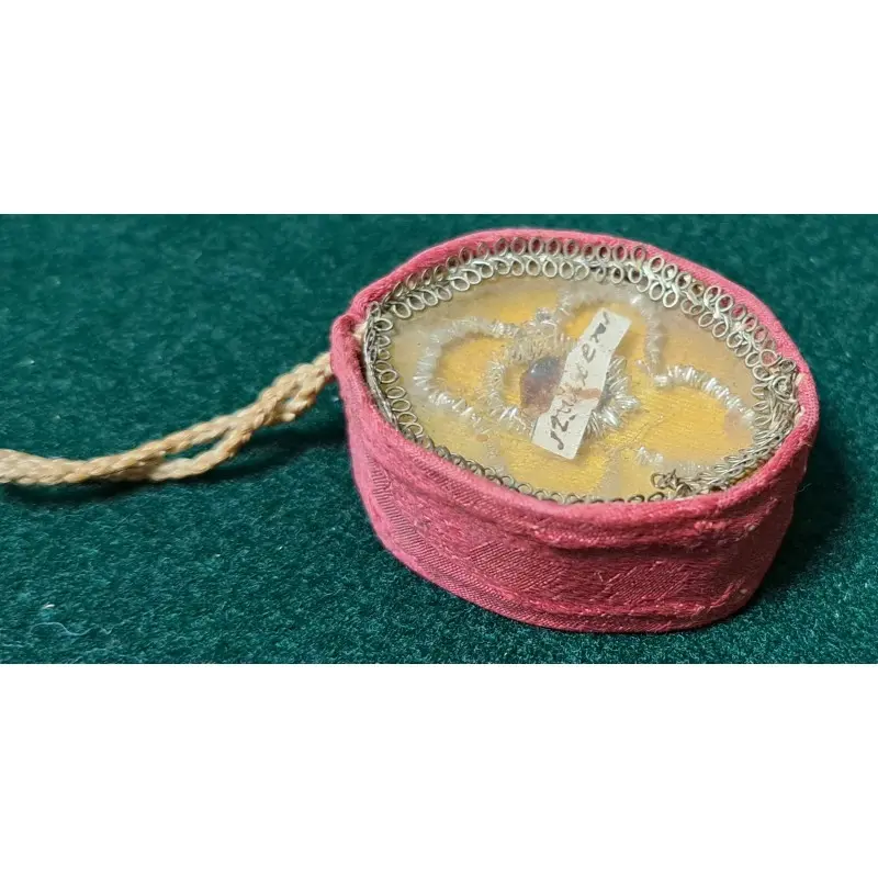 Antiguo relicario adornado con filigranas de hilo de oro y plata Siglo XIX, Siglo XIX · vista 4/8