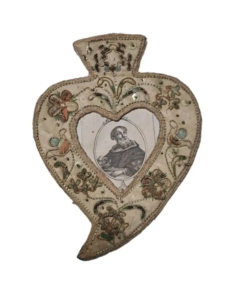 Relicarios Bordados, San Luis Rey de Francia, Siglo XIX