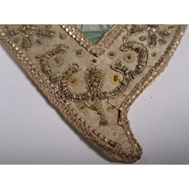 Pareja de Relicarios Bordados, Inmaculado Corazón de María, Siglo XIX, Siglo XIX · vista 10/10