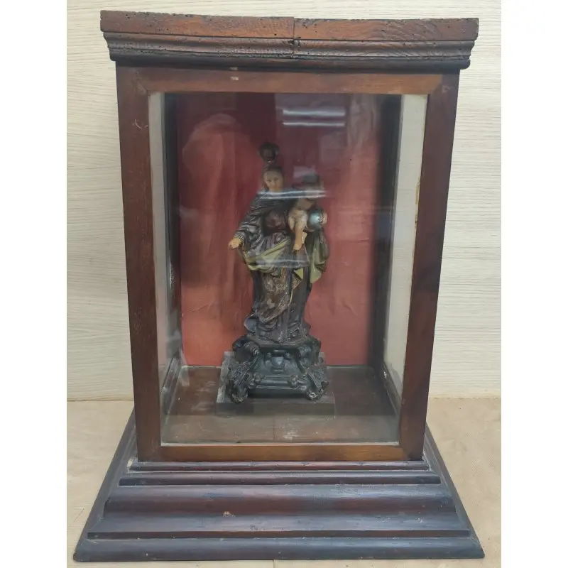 Capilla con Virgen María y niño Jesús siglo XIX, Siglo XIX · vista 2/12
