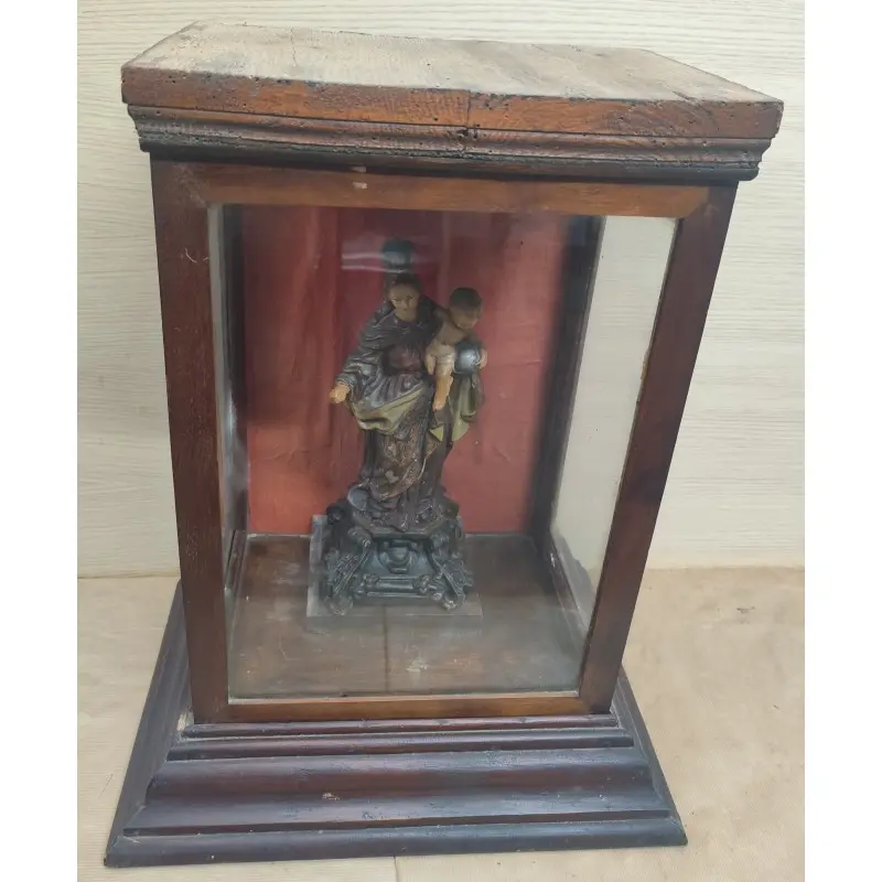 Capilla con Virgen María y niño Jesús siglo XIX, Siglo XIX · vista 3/12