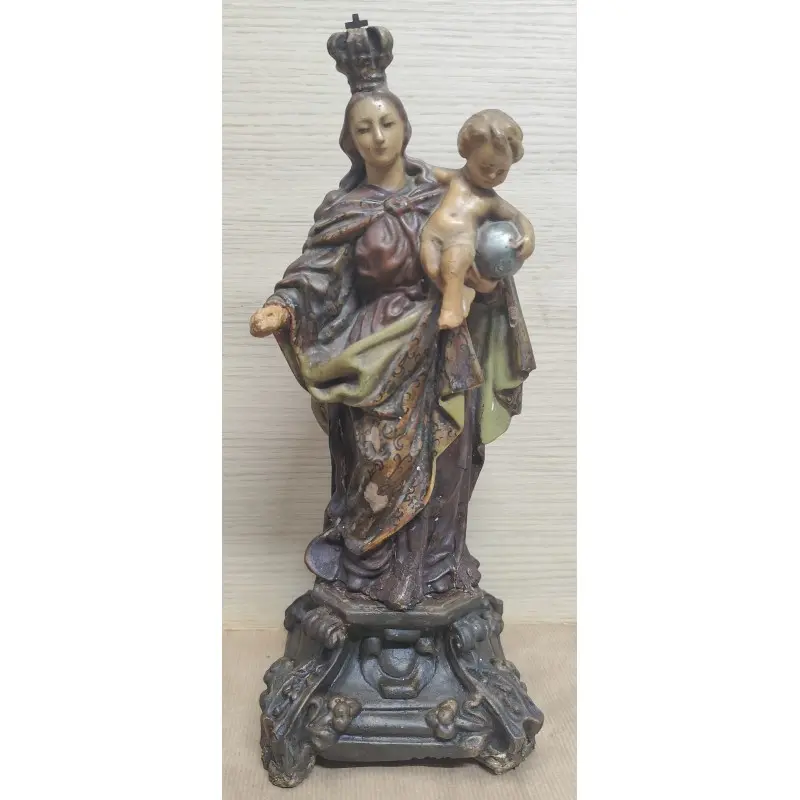Capilla con Virgen María y niño Jesús siglo XIX, Siglo XIX · vista 5/12