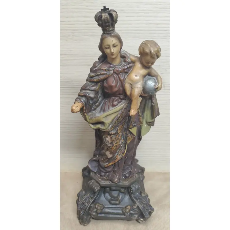Capilla con Virgen María y niño Jesús siglo XIX, Siglo XIX · vista 7/12