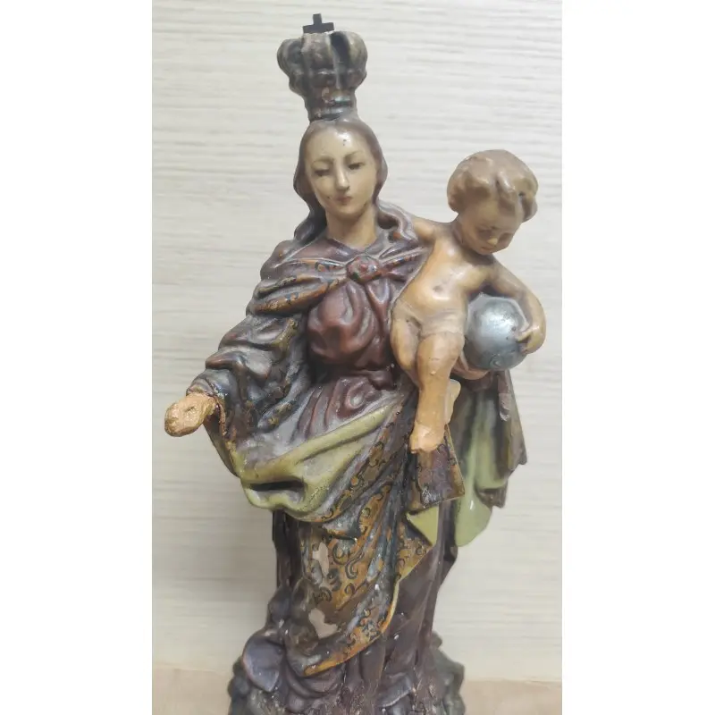 Capilla con Virgen María y niño Jesús siglo XIX, Siglo XIX · vista 8/12