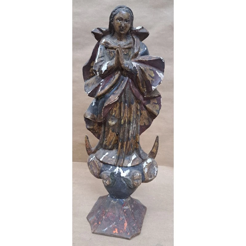 Imagen Inmaculada Concepción en talla siglo XVIII, Siglo XVIII
