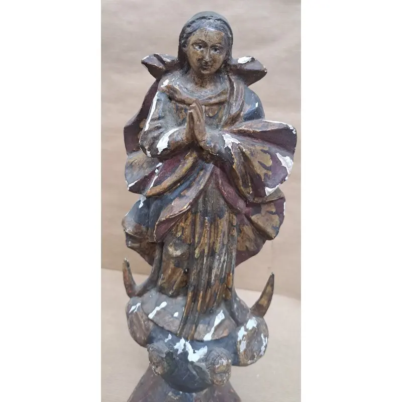 Imagen Inmaculada Concepción en talla siglo XVIII, Siglo XVIII · vista 3/12