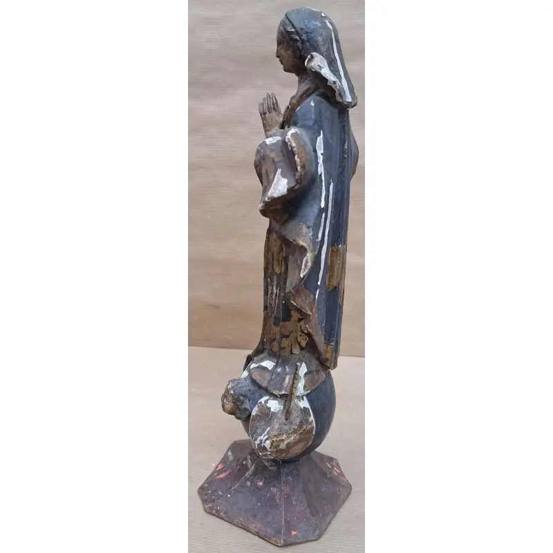 Imagen Inmaculada Concepción en talla siglo XVIII, Siglo XVIII · vista 5/12