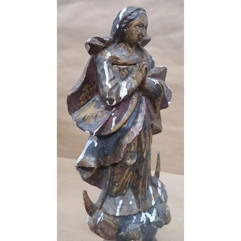 Imagen Inmaculada Concepción en talla siglo XVIII, Siglo XVIII · vista 9/12