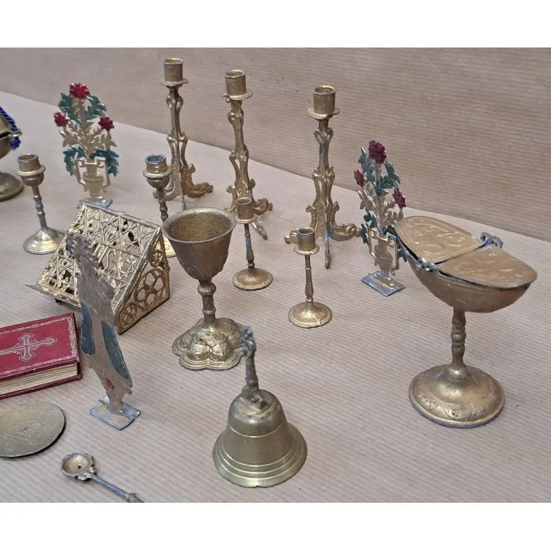 Conjunto de juguetes religiosos para la liturgia, siglo XIX, 20 piezas, Siglo XIX · vista 5/12