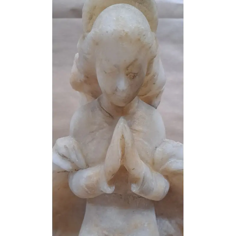 Escultura de mármol, Inmaculada Concepción, 51 cm de altura. Vintage Mediados S. XX, Siglo XX · vista 5/10