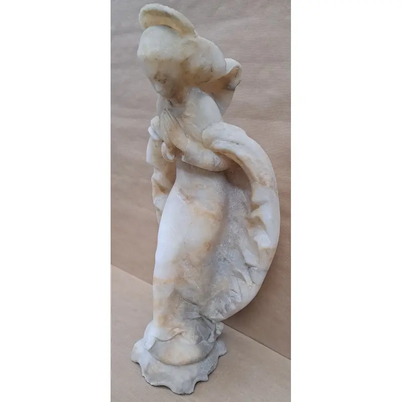 Escultura de mármol, Inmaculada Concepción, 51 cm de altura. Vintage Mediados S. XX, Siglo XX · vista 6/10