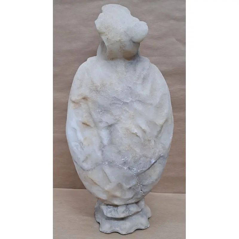 Escultura de mármol, Inmaculada Concepción, 51 cm de altura. Vintage Mediados S. XX, Siglo XX · vista 7/10
