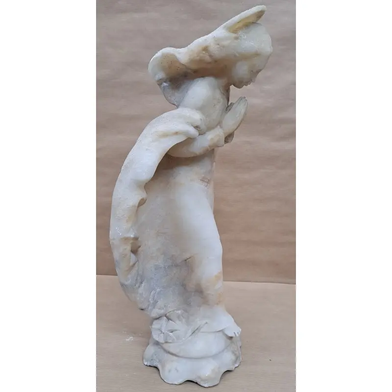 Escultura de mármol, Inmaculada Concepción, 51 cm de altura. Vintage Mediados S. XX, Siglo XX · vista 10/10