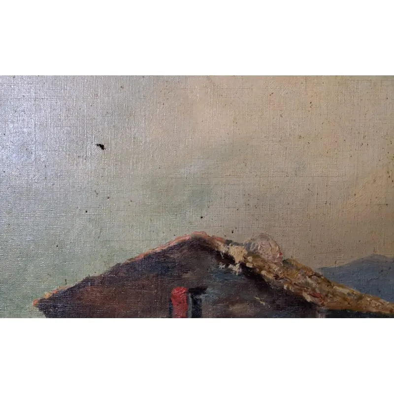 Gran oleo sobre lienzo, siglo XIX, escaleta 149 X 78 cm, Siglo XIX · vista 8/12