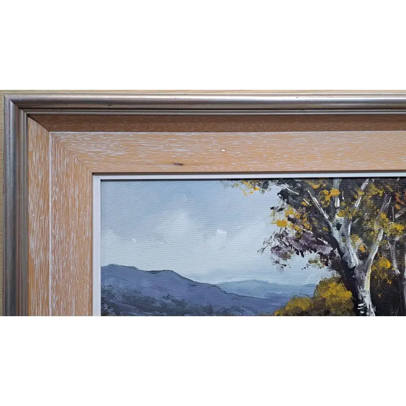 Óleo sobre tabla Albert Junyent Quinquer (1903-1976) Lago Bañolas · vista 4/9