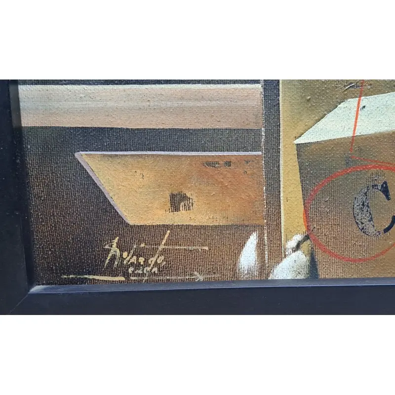 Óleo sobre lienzo de Ricard Jordà i Martínez (Mataró en 1943) · vista 4/8