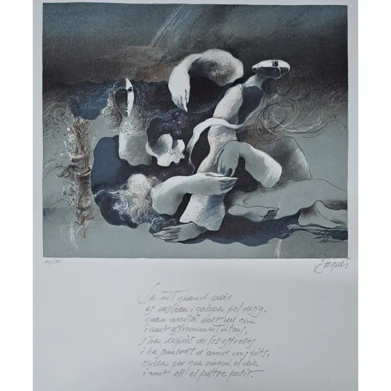 Grabado original de Josep Baqués (1931-2021) firmado y numerado a lápiz