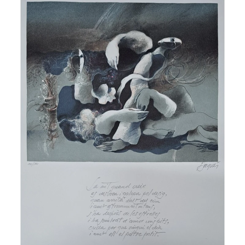 Grabado original de Josep Baqués (1931-2021) firmado y numerado a lápiz